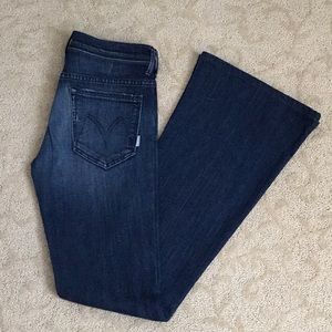 MOTHER denim THE CURFEW Broken Flowers Size 27